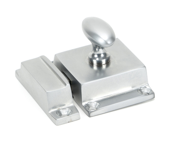 Added Satin Chrome Cabinet Latch To Basket