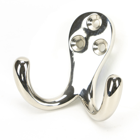 Added Polished Nickel Celtic Double Robe Hook To Basket