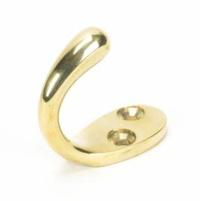 Added Polished Brass Celtic Single Robe Hook To Basket