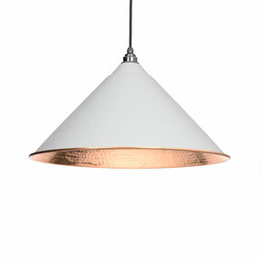 Added Light Grey Hammered Copper Hockley Pendant To Basket