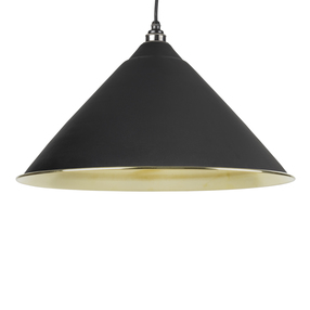 Added Black Smooth Brass Hockley Pendant To Basket