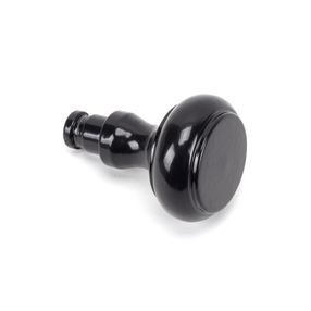 Added Black Regency Curtain Finial (pair) To Basket