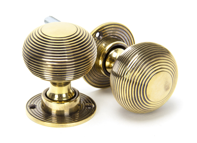 Added Anvil 83633H Aged Brass Heavy Beehive Mortice/Rim Knob Set To Basket