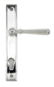 Added Polished Chrome Newbury Slimline Lever Espag. Lock Set To Basket