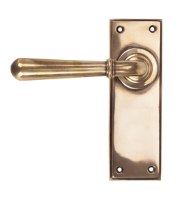 Added Polished Bronze Newbury Lever Latch Set To Basket