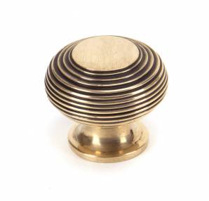 Added Polished Bronze Beehive Cabinet Knob 40mm To Basket