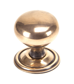 Added Polished Bronze Mushroom Cabinet Knob 38mm To Basket