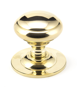 Added Polished Brass Round Centre Door Knob To Basket