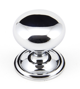 Added Polished Chrome Mushroom Cabinet Knob 38mm To Basket