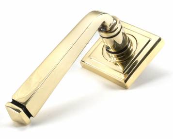 Added Anvil 45614 Aged Brass Avon Round Lever on Rose Set (Square) To Basket