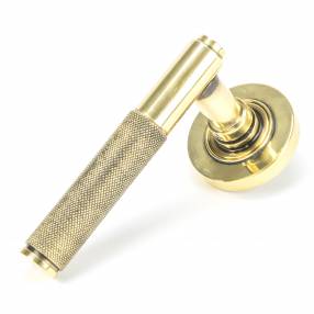 Added Anvil 45659 Aged Brass Brompton Lever on Rose Set (Plain) To Basket