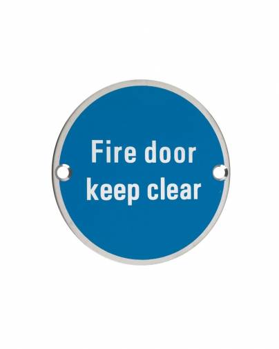 Zoo ZSS11 Fire Door Keep Clear Signage Image 1