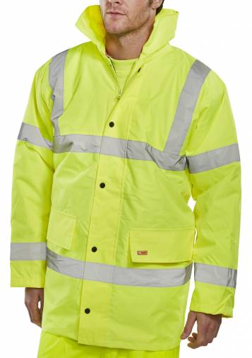 Beeswift CTJENGSY Hi-Vis Traffic Jacket Image 1