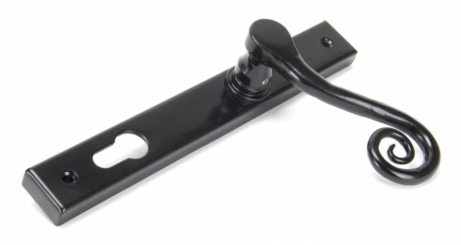 Black Monkeytail Slimline Lever Espag. Lock Set - LH Image 3