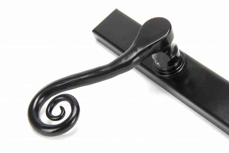 Black Monkeytail Slimline Lever Espag. Lock Set - LH Image 5