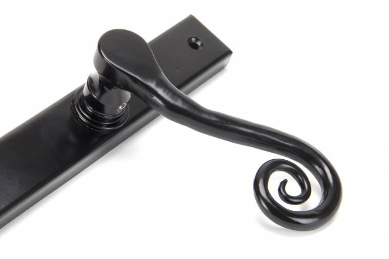 Black Monkeytail Slimline Lever Espag. Lock Set - LH Image 6