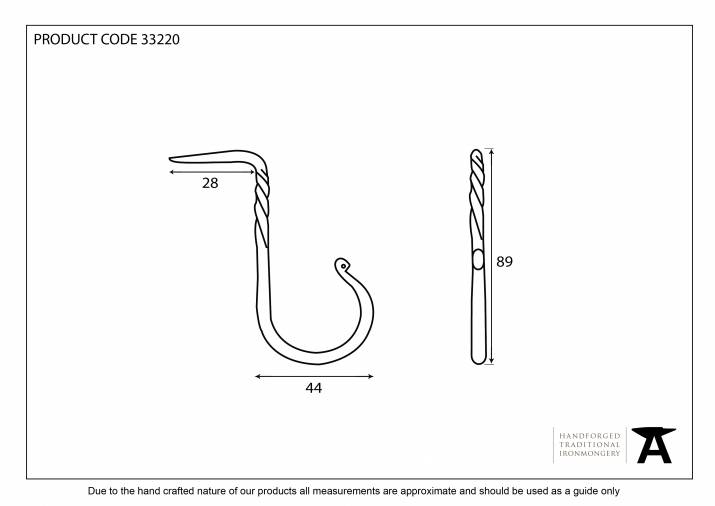 Beeswax Cup Hook - Large Image 2