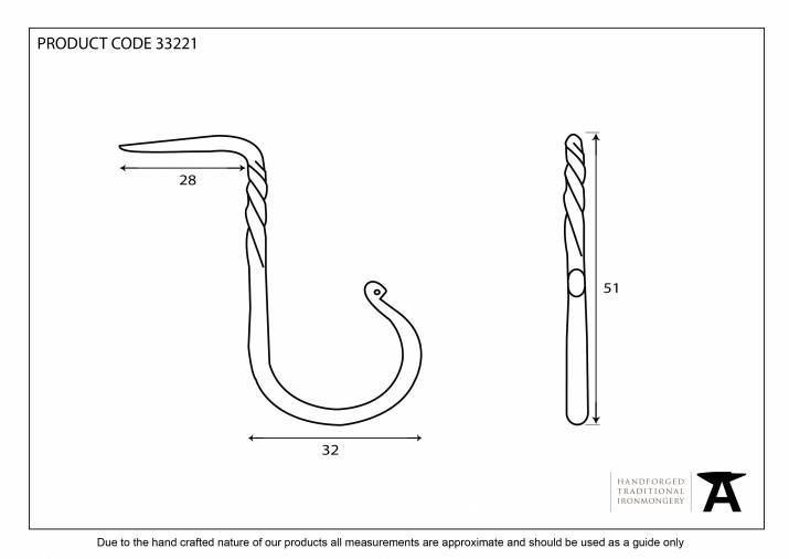 Beeswax Cup Hook - Medium Image 2