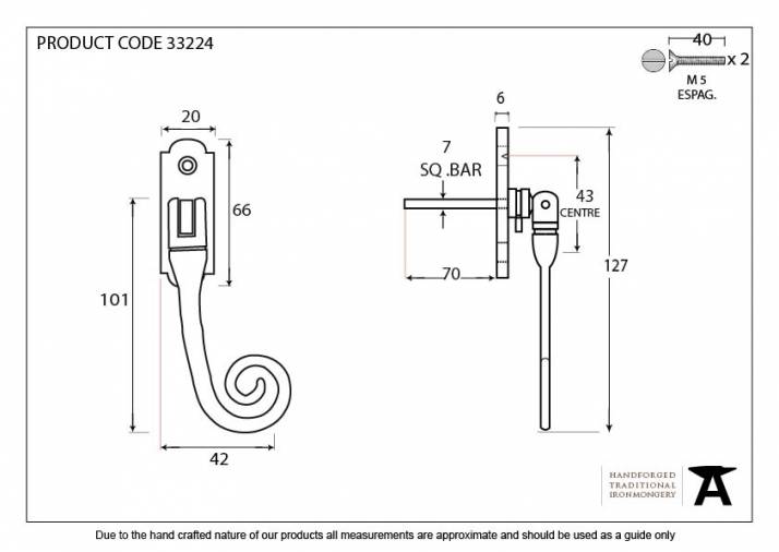 Beeswax Monkeytail Espag - RH Image 2