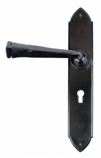 Black Gothic Lever Lock Set Image 1
