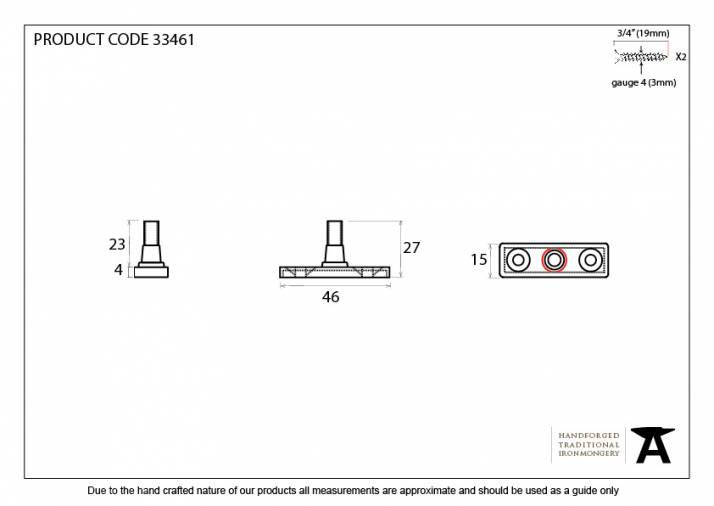 Black Locking Stay Pin Image 2