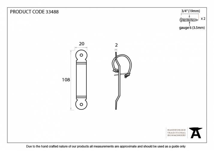 Beeswax Locking Penny End Screw on Staple Image 2