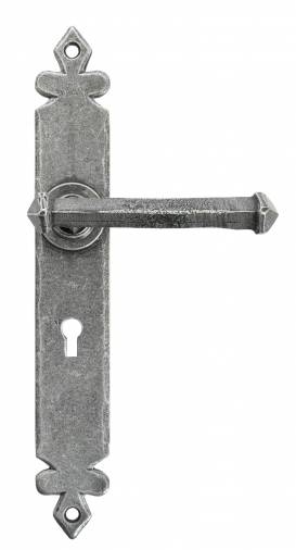 Pewter Tudor Lever Lock Set Image 1