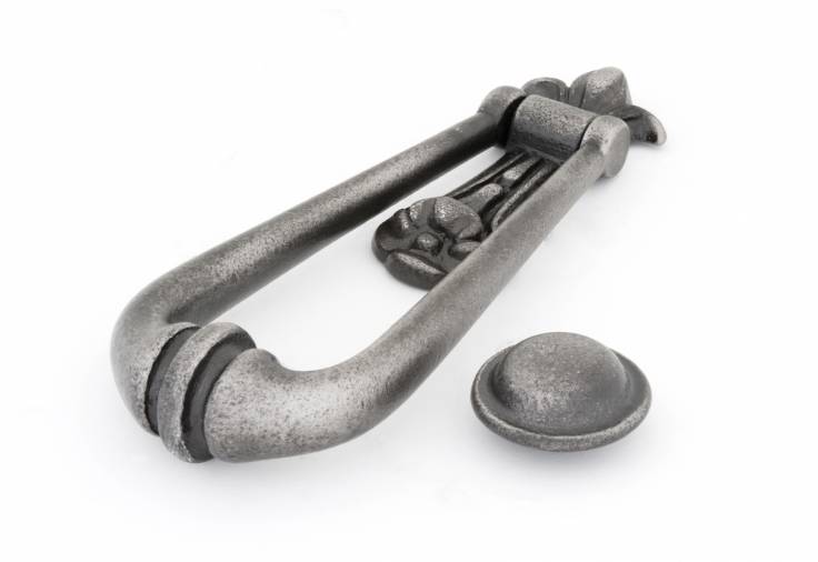 Antique Pewter Loop Door Knocker Image 1