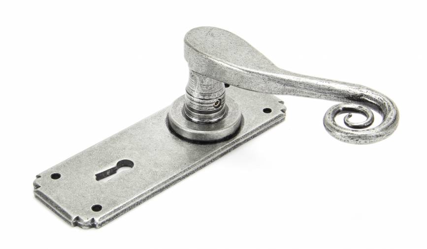 Pewter Monkeytail Lever Lock Set Image 2