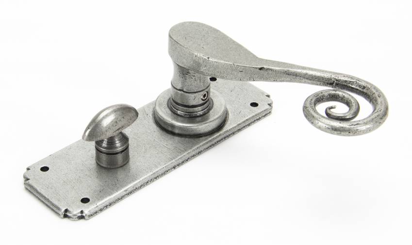 Pewter Monkeytail Lever Bathroom Set Image 2