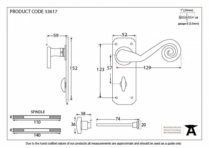 Pewter Monkeytail Lever Bathroom Set Image 7