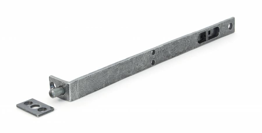 Pewter 12'' Flush/Slide Door Bolt Image 1