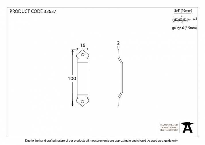 Pewter Gothic Screw on Staple Image 2