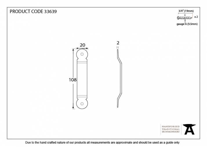 Pewter Penny End Screw on Staple Image 2