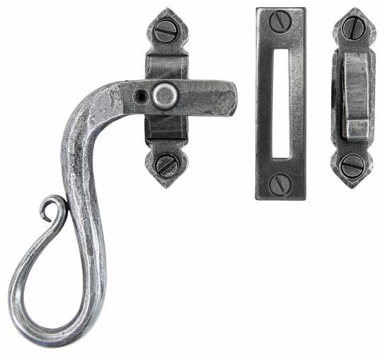 Pewter Locking Shepherd's Crook Fastener - LH Image 2