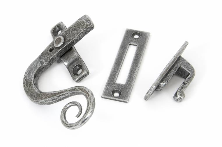 Pewter Locking Monkeytail Fastener - LH Image 1