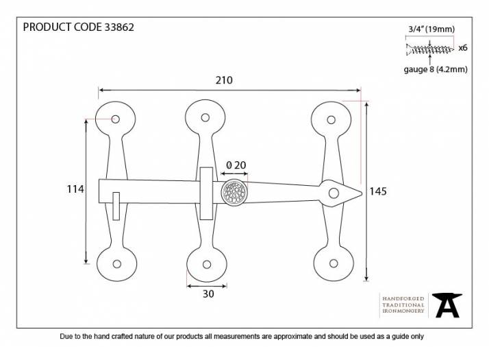 Beeswax Oxford Privacy Latch Set Image 2