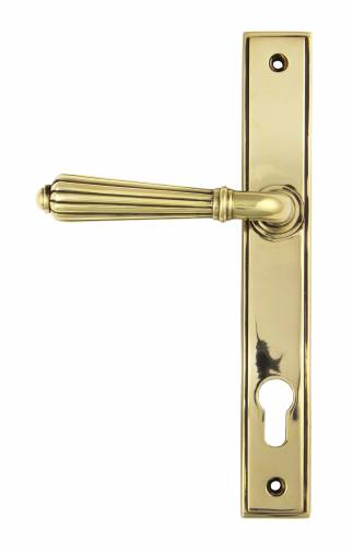 Anvil 45314 Aged Brass Hinton Slimline Lever Espag. Lock Set Image 1