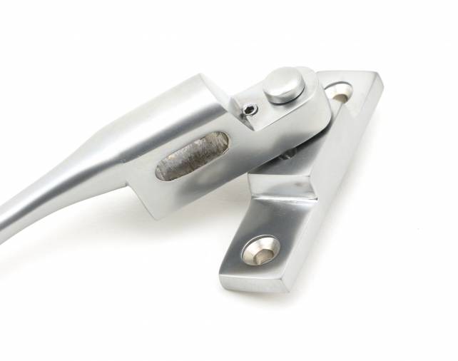 Satin Chrome Night-Vent Locking Peardrop Fastener - RH Image 3