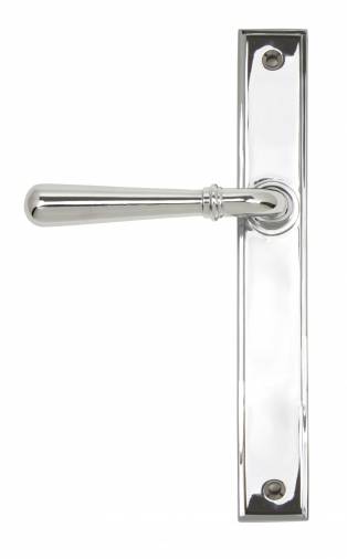 Polished Chrome Newbury Slimline Lever Latch Set Image 1