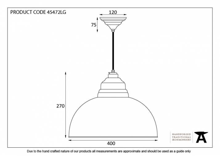 Light Grey Hammered Nickel Harborne Pendant Image 2