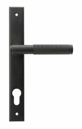 Matt Black Brompton Slimline Lever Espag. Lock Set Image 1