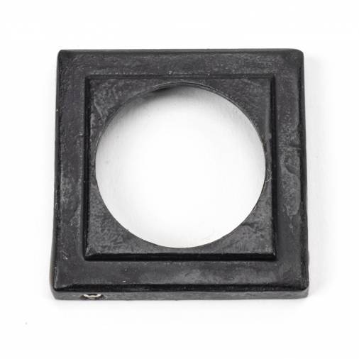 External Beeswax Round Euro Escutcheon (Square Rose) Image 2