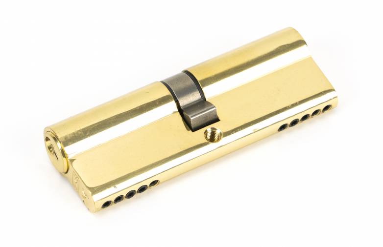 Lacquered Brass 45/45 5pin Euro Cylinder Image 1