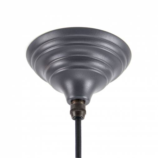 Dark Grey Smooth Nickel Harborne Pendant Image 2