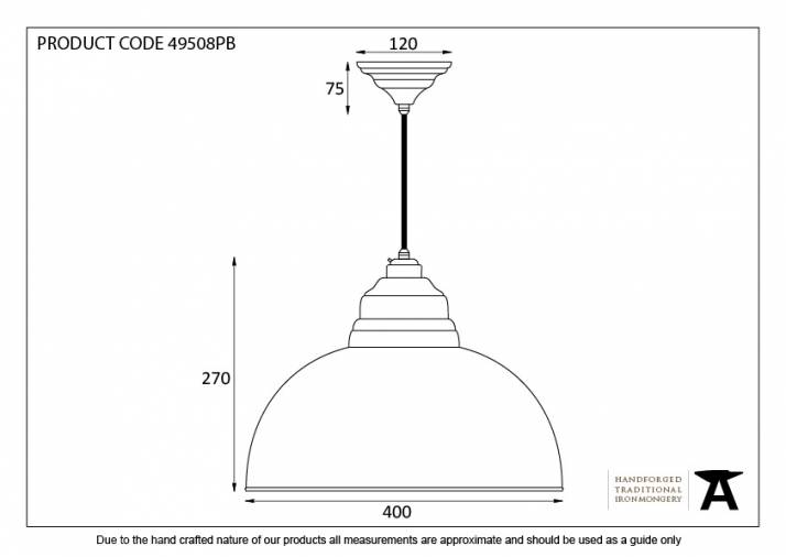 The Harborne Pendant in Pale Blue Image 3