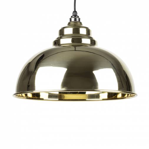 Smooth Brass Harborne Pendant Image 1