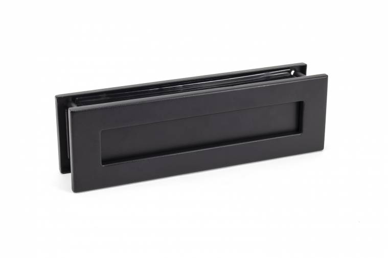 Matt Black Traditional Letterbox Image 1