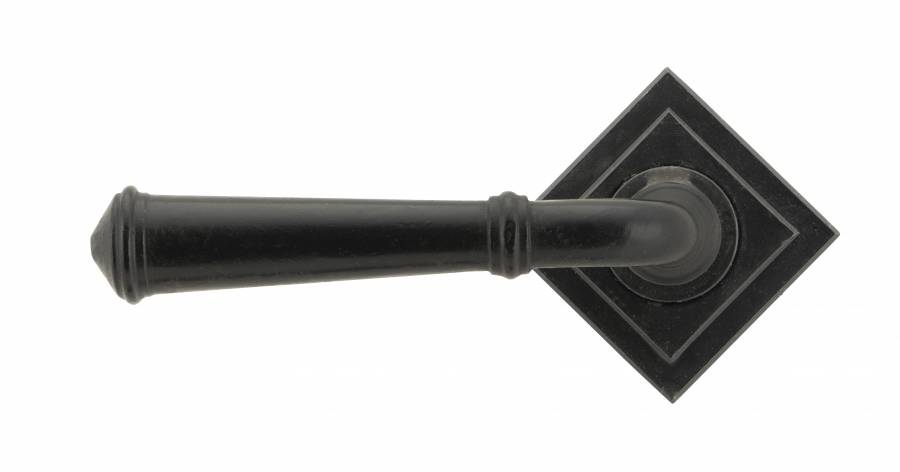 External Beeswax Regency Lever on Rose Set (Square Rose) - Unsprung Image 2