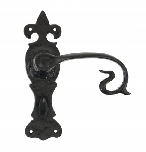 Black Curly Lever Bathroom Set Image 1